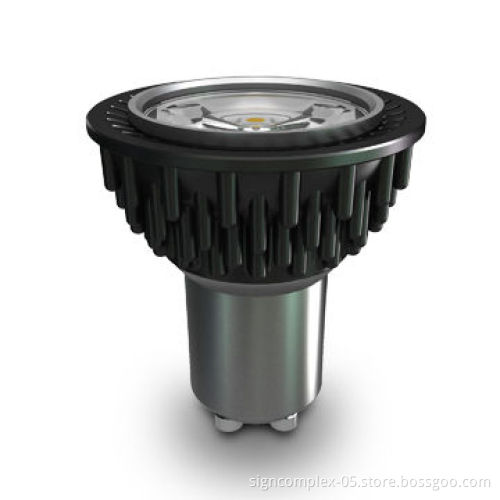LED Spotlight Bulb with 5W Power Consumption and UL, Comes in Black or Silvery White Shell Color